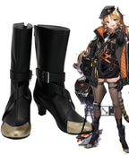Arknights Swire Cosplay Boots Black High Heel Shoes