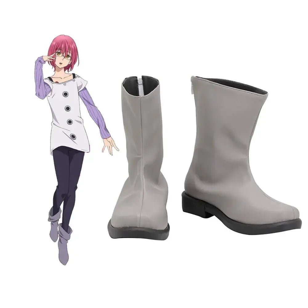 The Seven Deadly Sins Gowther Cosplay Boots Grey Shoes