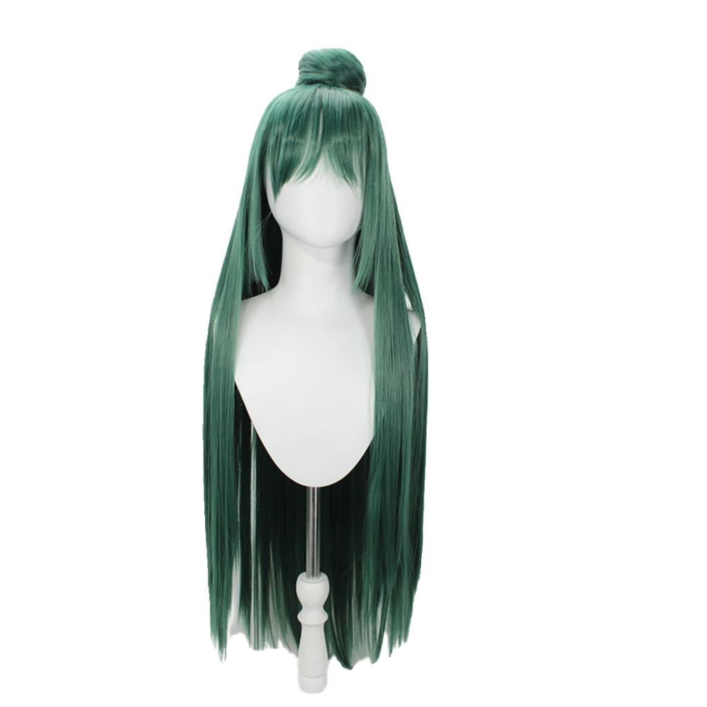 Sailor Moon Pluto Setsuna Meioh Cosplay Wig Dark Green Hair