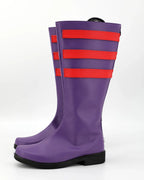 X-Men Magneto Max Eisenhardt Cosplay Shoes Cutomized Purple Boots