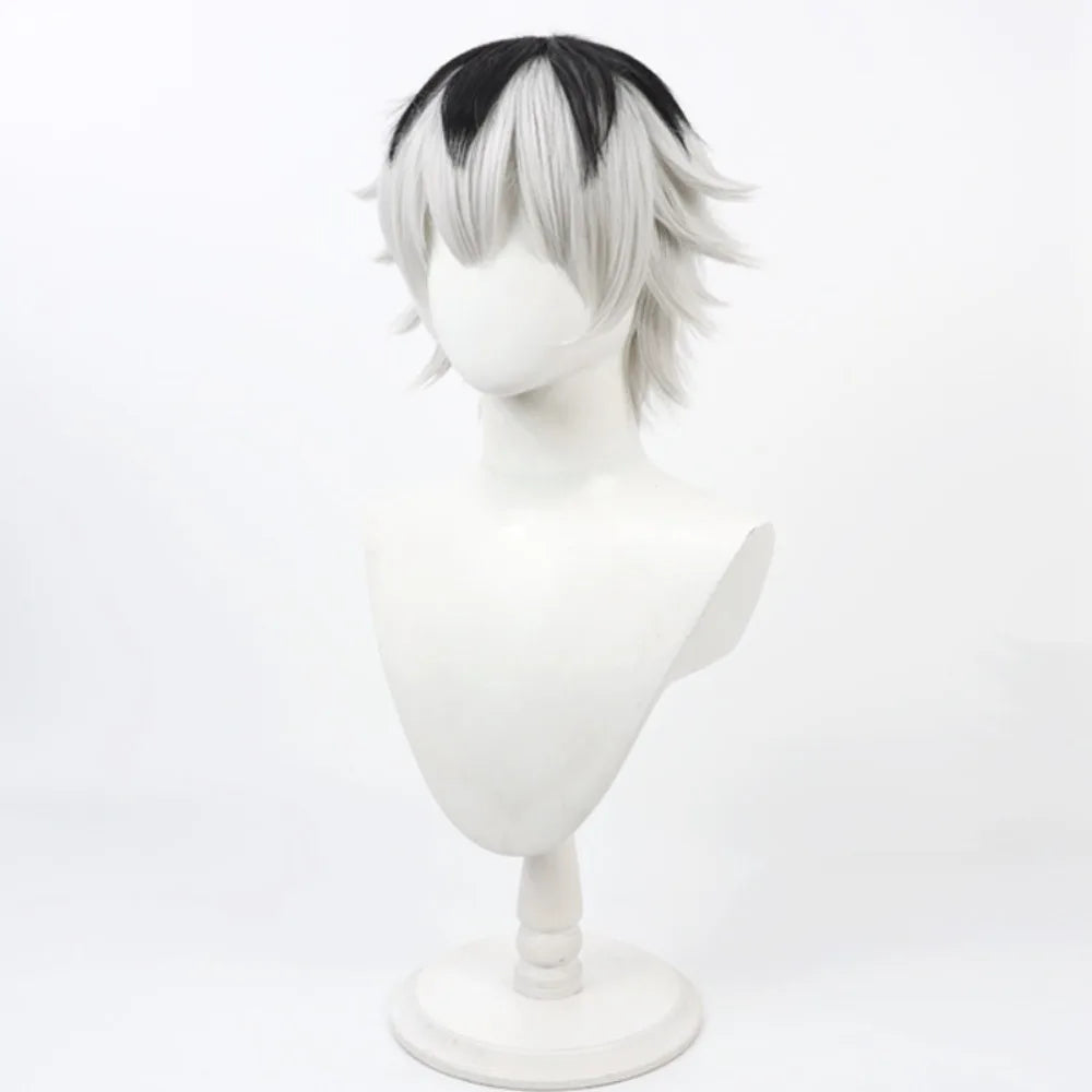 Tokyo Ghoul Kaneki Ken Sasaki Haise Cosplay Wig White Black Short Hair