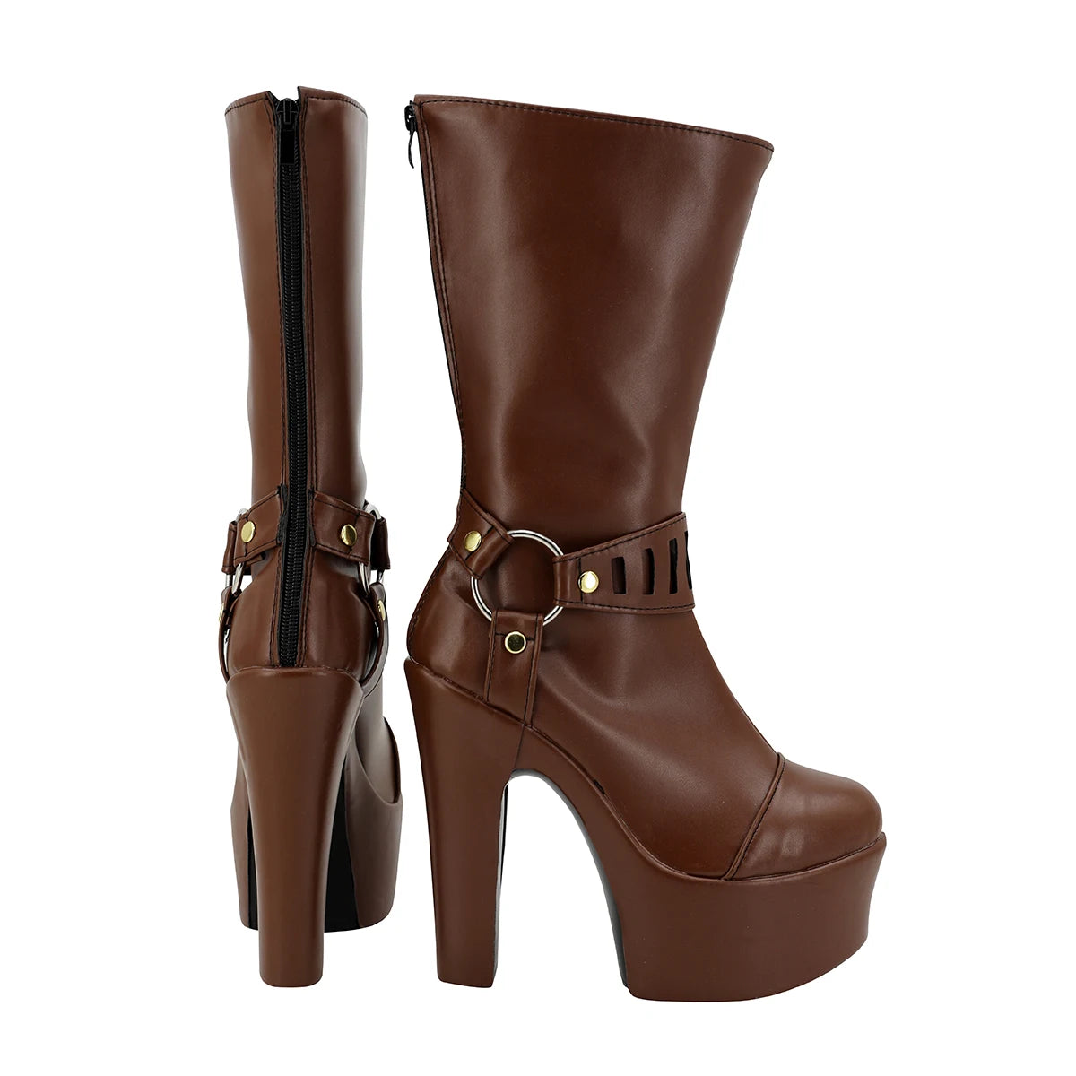 LOL Arcane Caitlyn Cosplay Boots High Heel Shoes