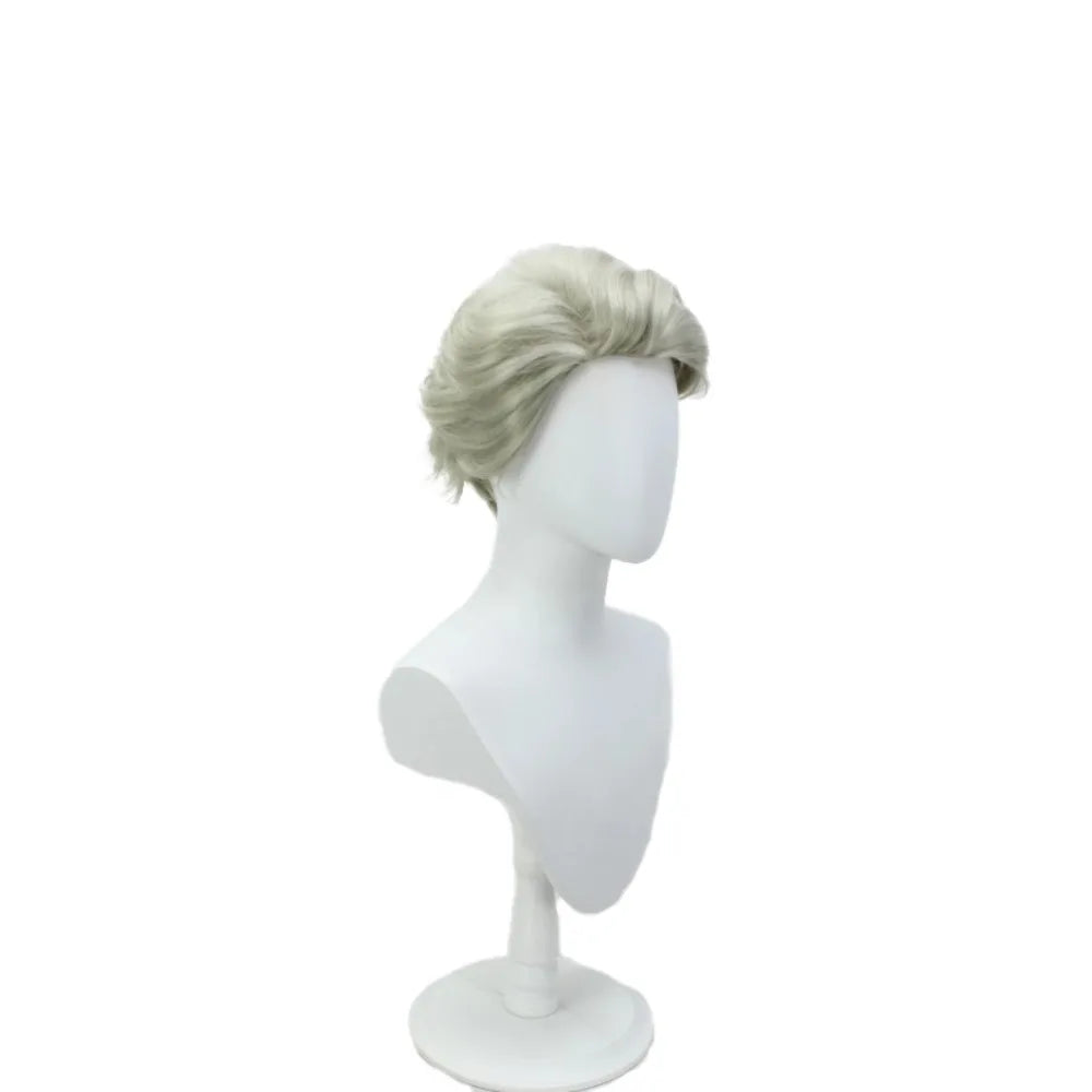 Jujutsu Kaisen Nanami Cosplay Wig Grey Green Spiky Short Hair