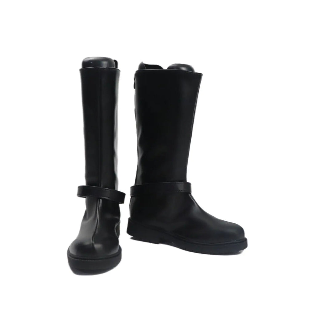 Frieren Ubel Cosplay Boots Black Shoes Custom Made Any Size
