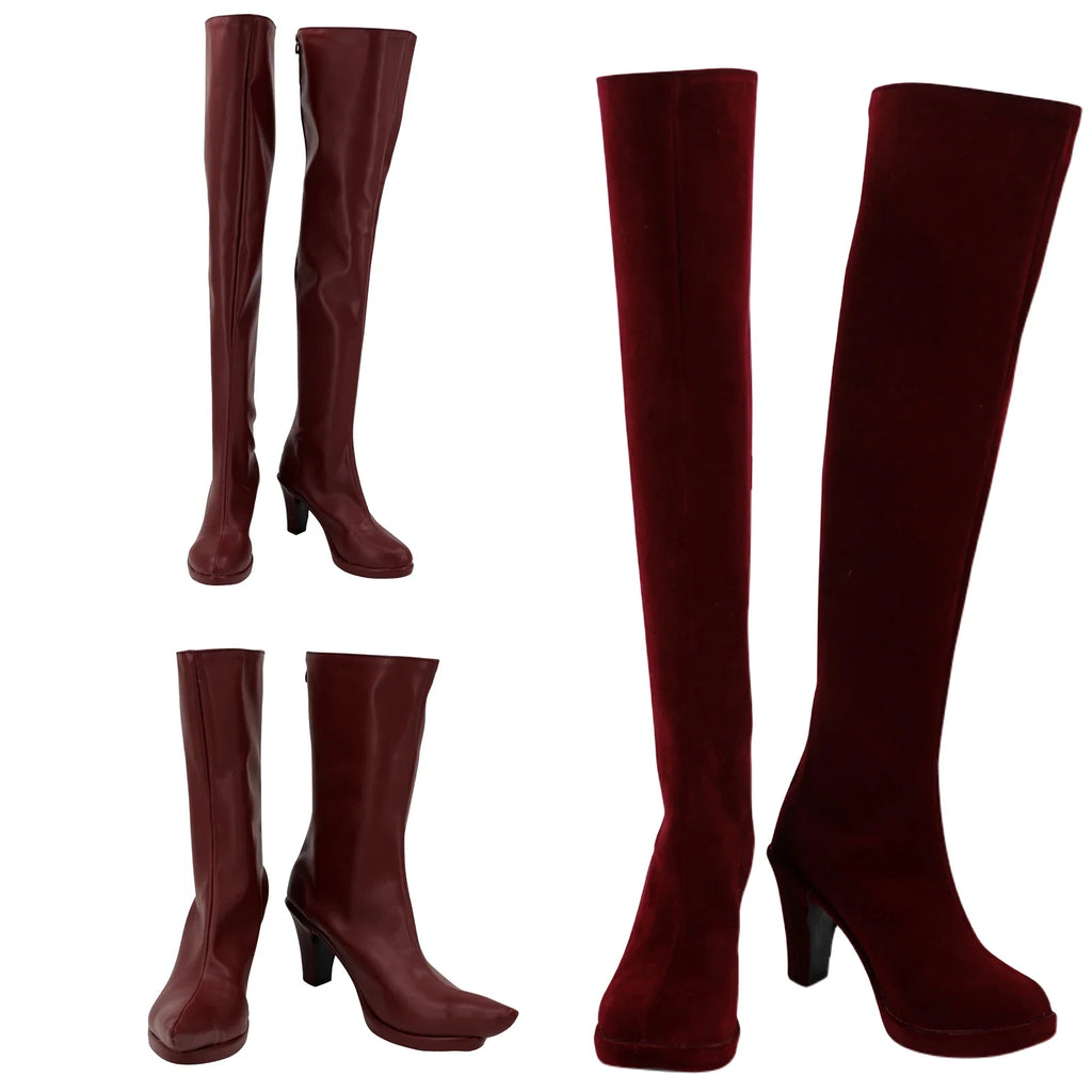 Hazbin Hotel Angle Dust Cosplay Shoes 3 Styles High Heel Boots Custom Made