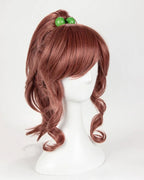 Perruque de cosplay Sailor Moon Jupiter Makoto, cheveux bruns. 