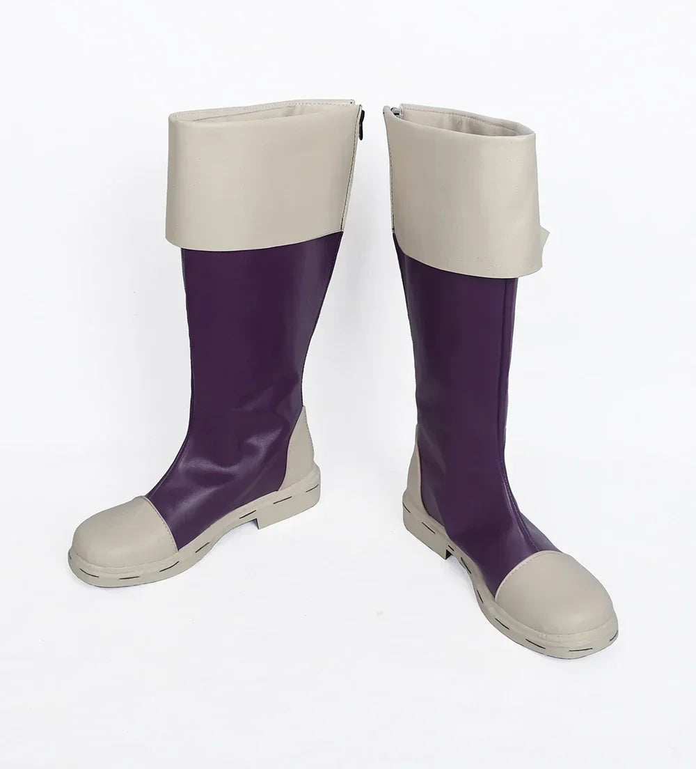 Custom My Hero Academia Mina Ashido Cosplay Boots Purple Shoes | MiDicosplay