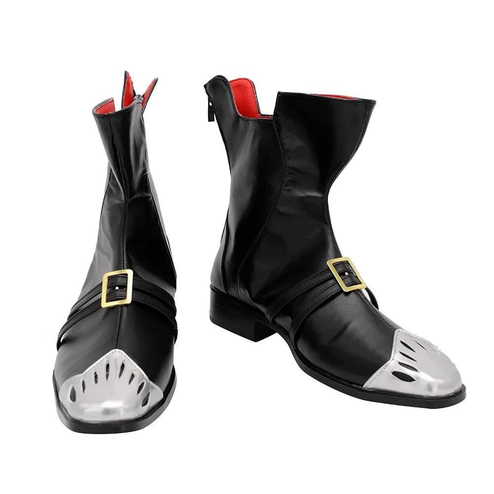 Final Fantasy14 Black Mage Lv80 Cosplay Boots Black Shoes Custom Made