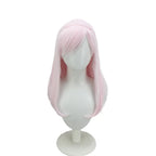 Perruque rose longue et lisse pour cosplay de Charlie Morningstar (Hazbin Hotel) 