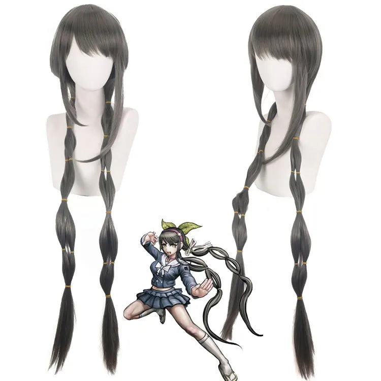 Danganronpa Cosplay Wig Set for Hiyoko Saionji Monomi Akane Owari Monaca Towa Monokuma Hair
