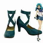 Sailor Moon Neptune Cosplay Boots Michiru Kaioh Shoes Custom Made