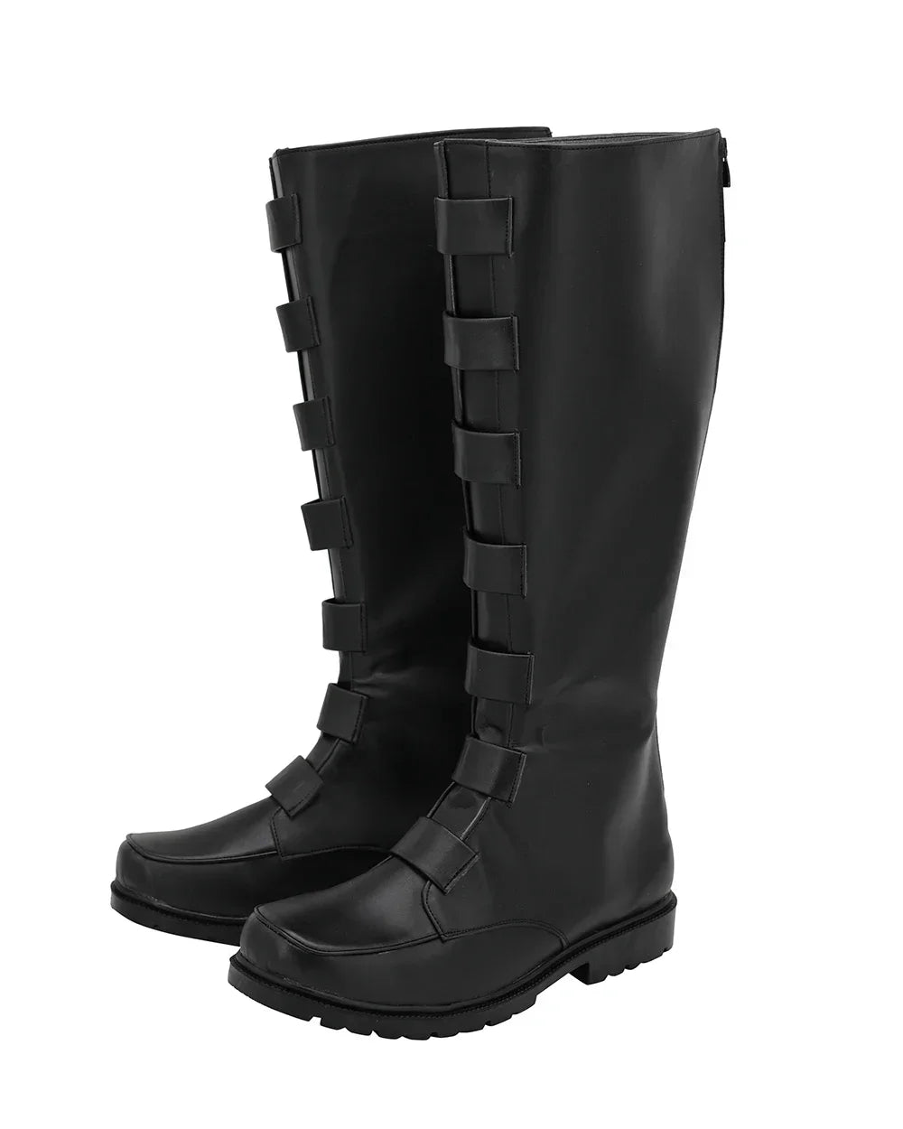 Star Wars Qui-Gon Jinn Cosplay Boots Black Jedi Shoes Custom Made