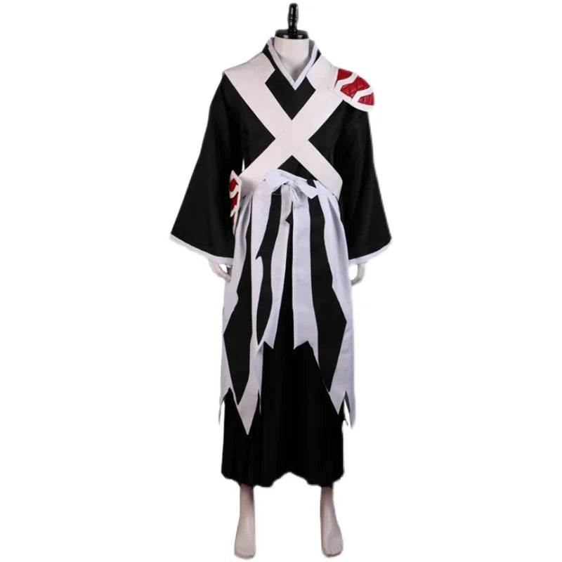 Ensemble complet de costume de cosplay d'Ichigo Bankai (Bleach TYBW) inspiré de la Guerre Sanglante Millénaire, avec perruque et accessoire. 
