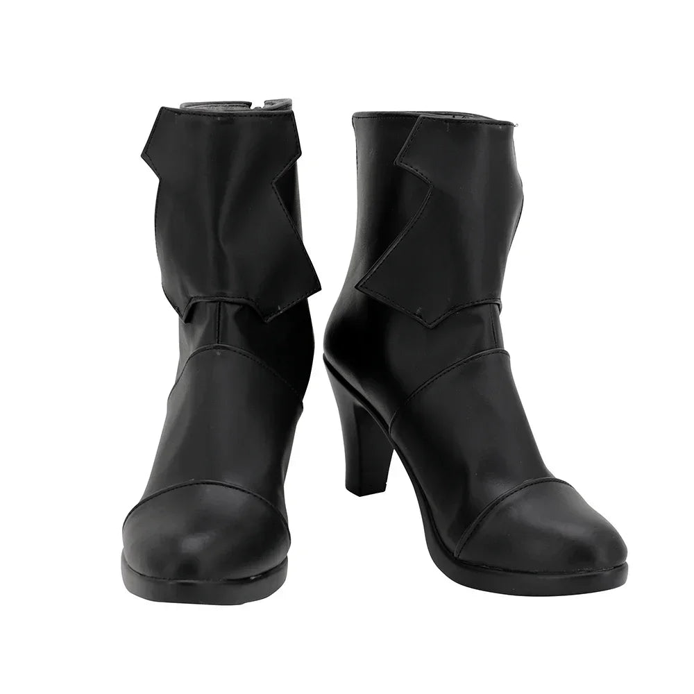 Arknights Matoimaru Cosplay Boots Black High Heel Shoes