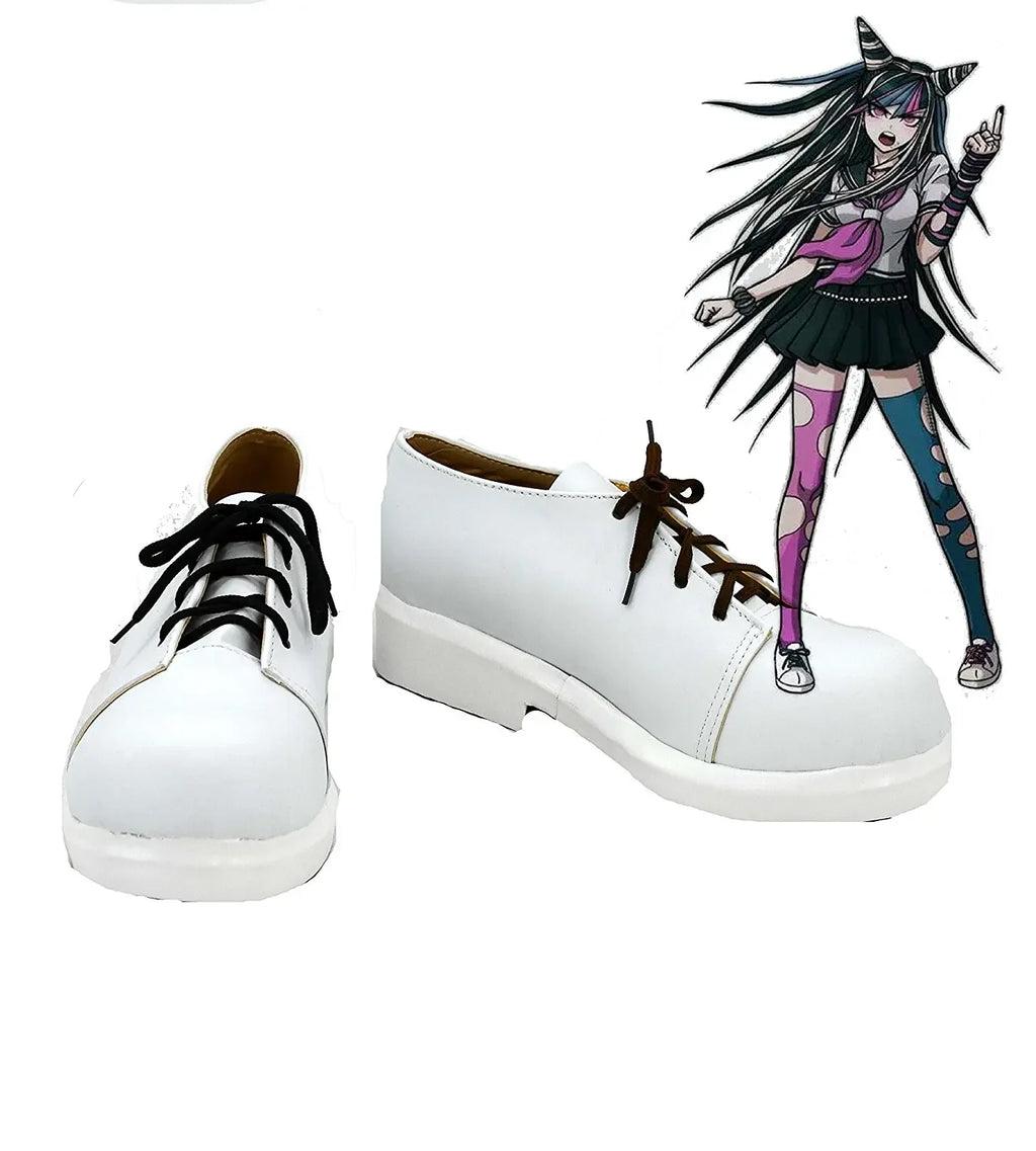 Danganronpa Ibuki Mioda Cosplay Shoes White Boots