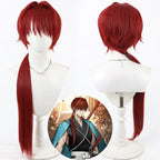 FGO Harada Sanosuke Cosplay Wig Wine Red Hair
