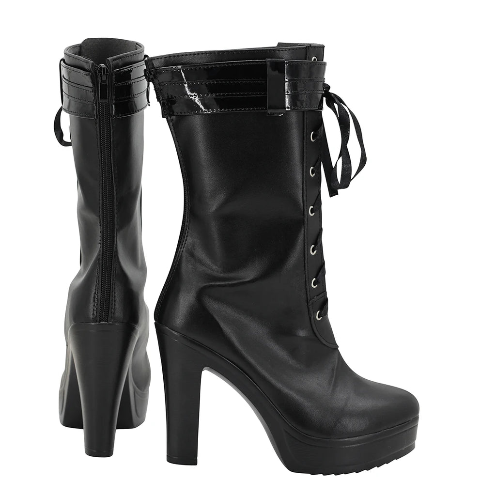 Honkai Star Rail x Fate Saber Artoria Cosplay Shoes Black Boots