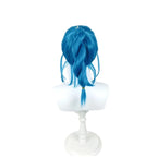 Perruque cosplay Dragon Ball Bulma Briefs, cheveux bleu turquoise en queue de cheval haute 