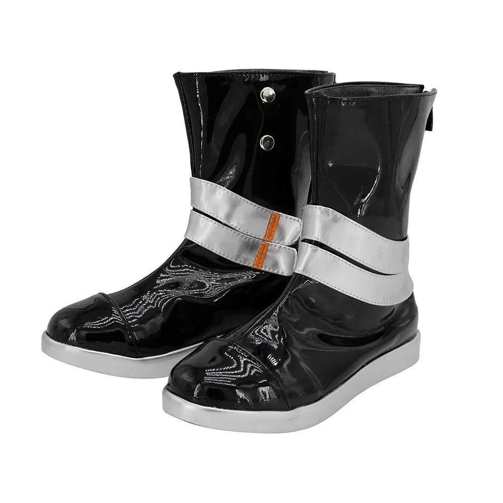 Arknights Saria Cosplay Boots Black Shoes