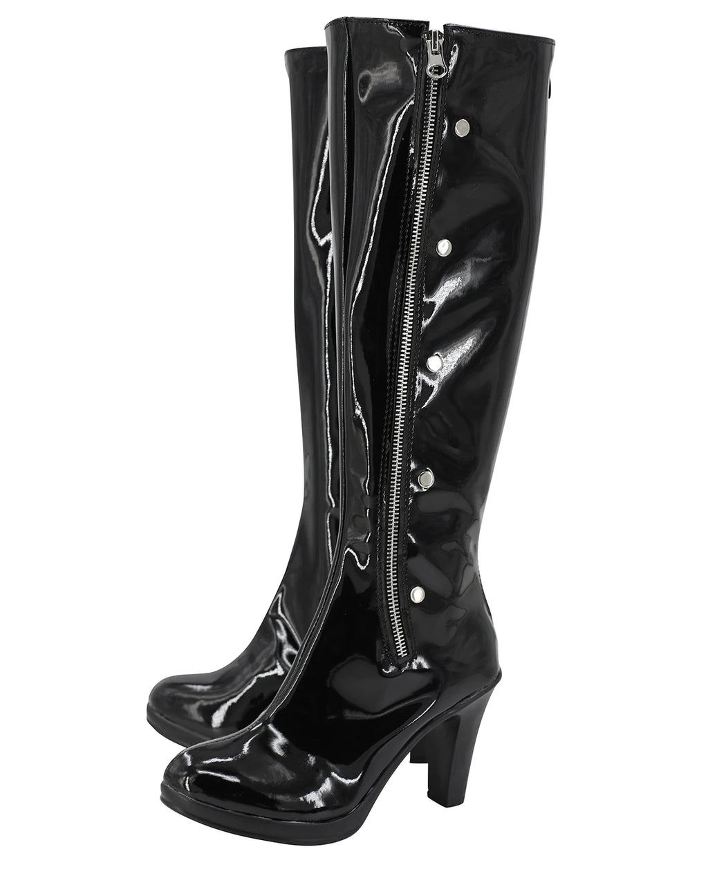 Bottes noires à talons hauts Azur Lane Bolzano Meta Cosplay