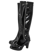 Bottes noires à talons hauts Azur Lane Bolzano Meta Cosplay