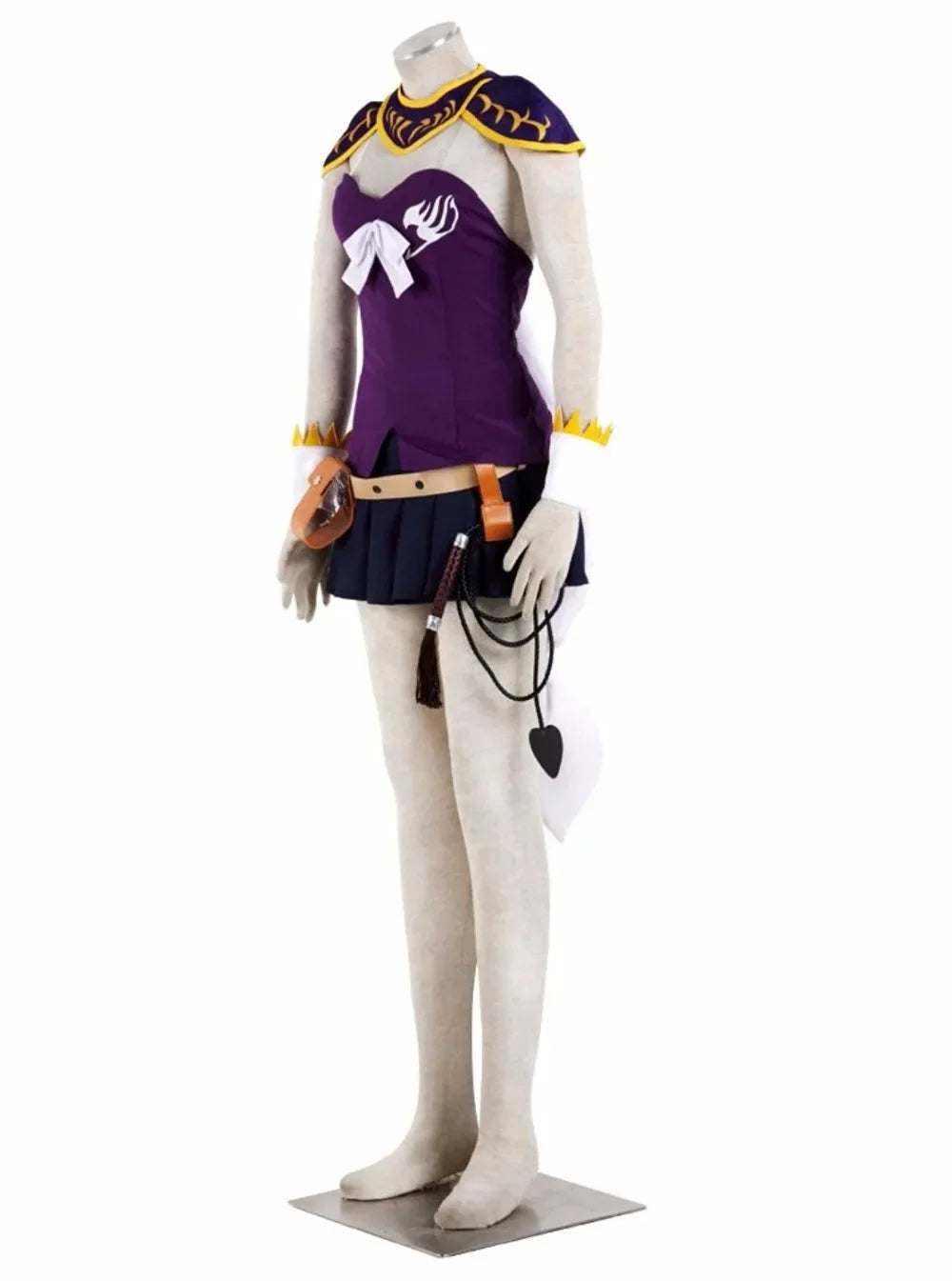 Fairy Tail Lucy Cosplay Costume Purple Dress Custom Made