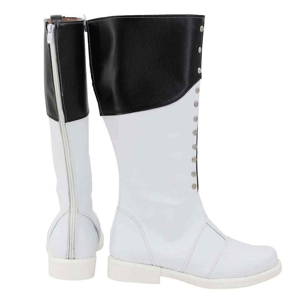 Chaussures de cosplay de Yhwach (Bleach) - Bottes blanches sur mesure, toutes tailles 
