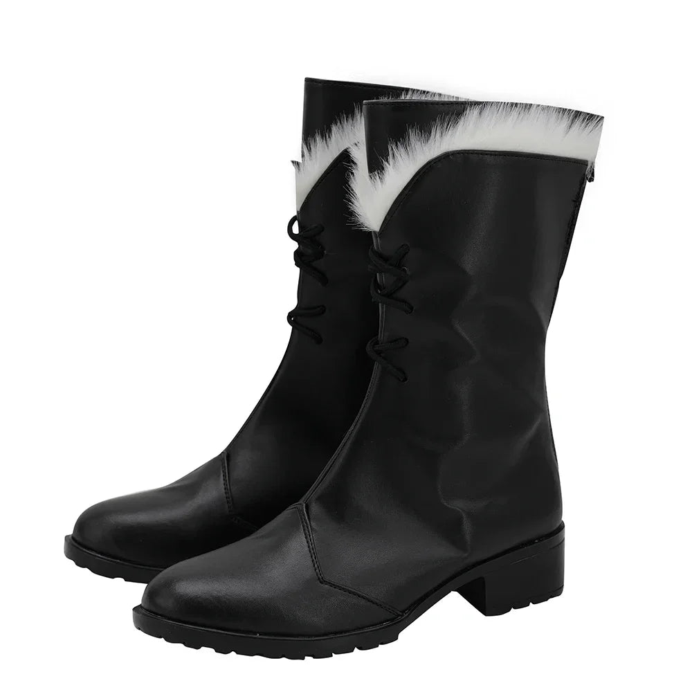 Arknights Pramanix Cosplay Boots Black Shoes Custom Made