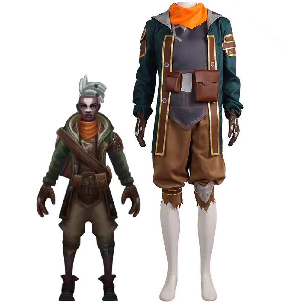 LOL Ekko Guardians of the Future Full Set Cosplay Costume
