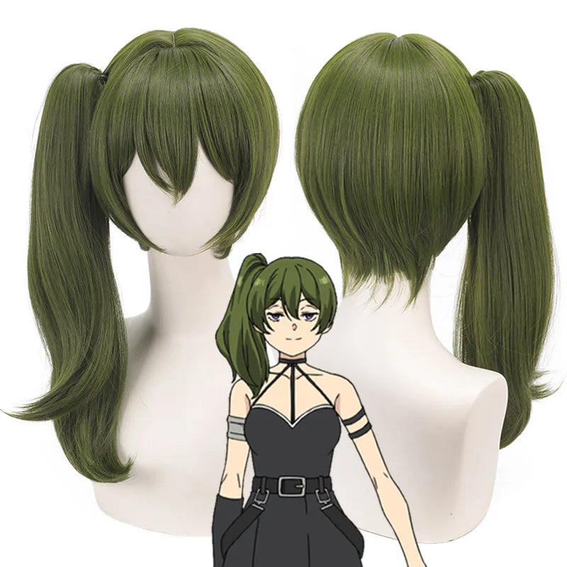 Frieren Funeral Yubel Cosplay Wig Green Long Anime Hair