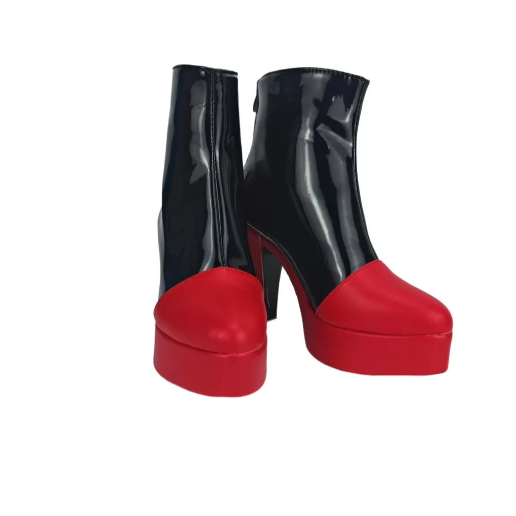 Hazbin Hotel Alastor Cosplay Boots Radio Demon Red Shoes Custom Made