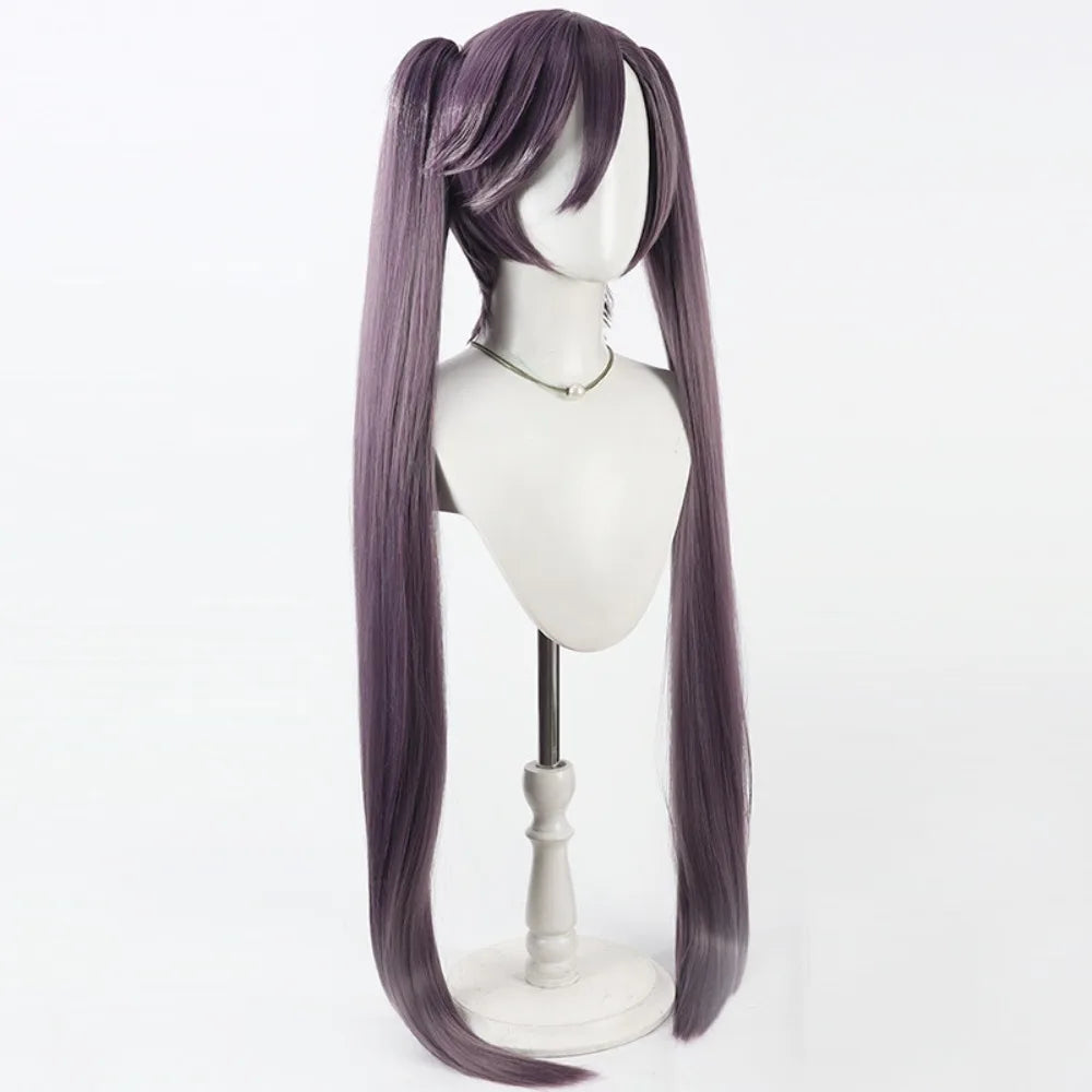 Bleach Saito Furofushi Cosplay Wig Detachable Ponytail Hair