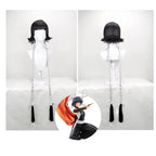 Perruque cosplay Bleach Soi Fon, couettes noires, accessoire pour costume d'anime 