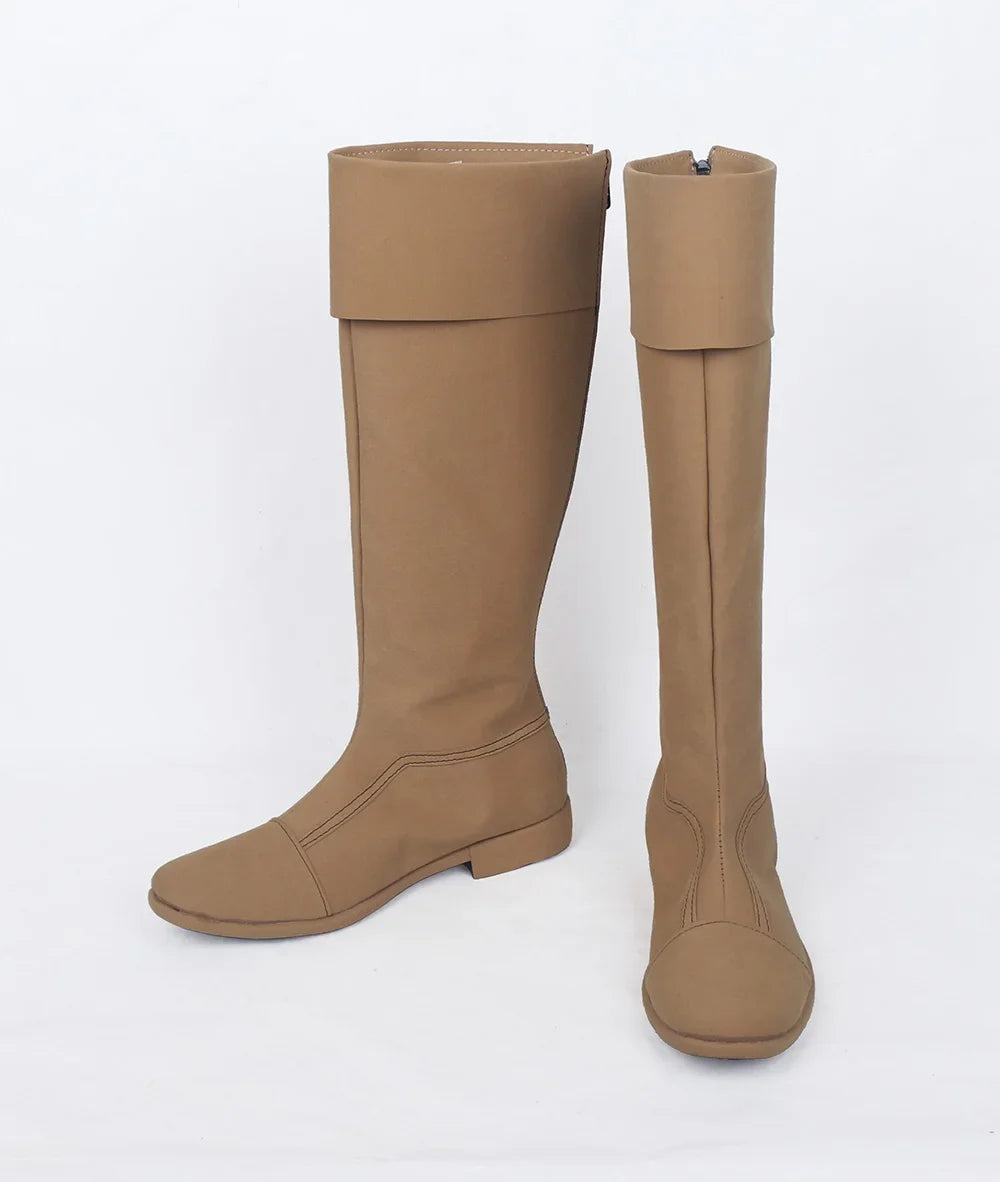 Black Clover Yuno Cosplay Boots Brown Shoes Golden Dawn Custom Made