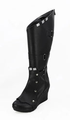 Guardians of the Galaxy Gamora Cosplay Boots Black Shoes Custom Made