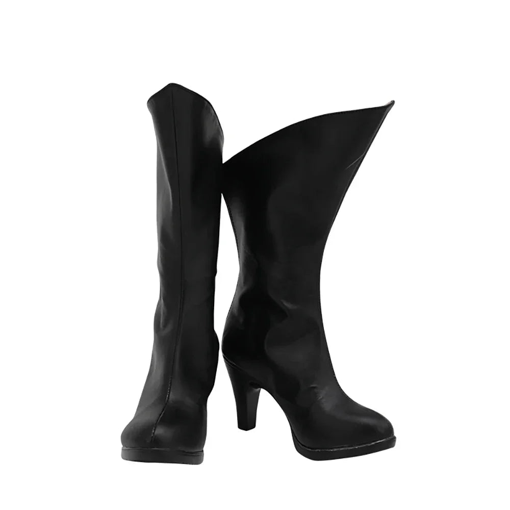 Hazbin Hotel Vaggie Cosplay Boots Vagatha High Heel Shoes