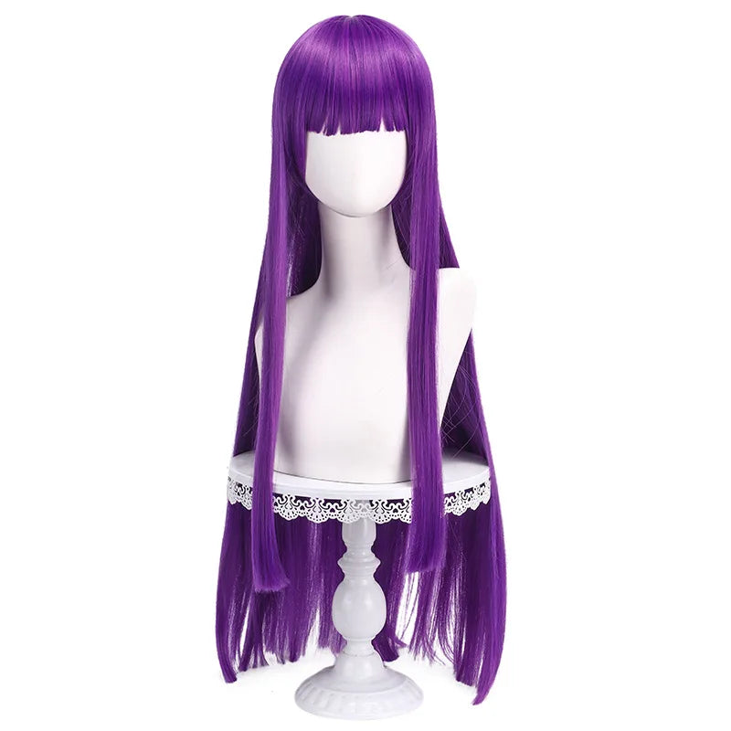 Frieren Beyond Journey's End Fern Cosplay Wig Long Purple Hair