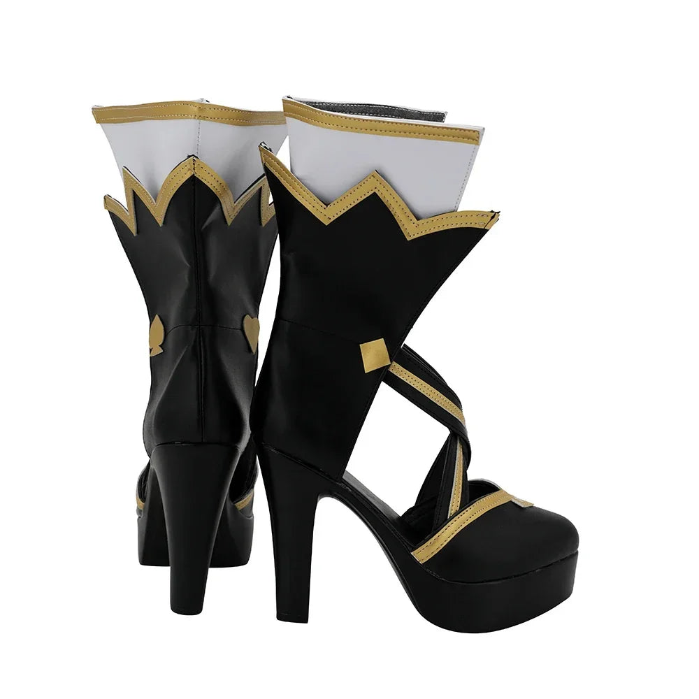 Sword Art Online ALO Asada Shino Cosplay Boots High Heel Black Sandals