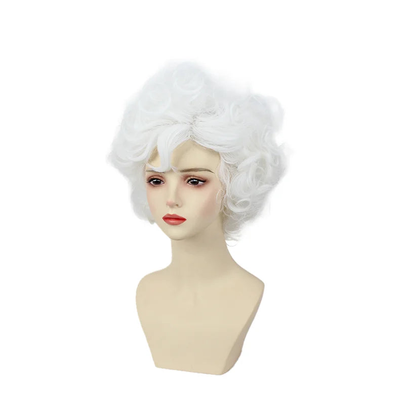 One Piece Luffy Gear 5 Nika Cosplay Wig White Fluffy Curly Afro Hair | MiDicosplay