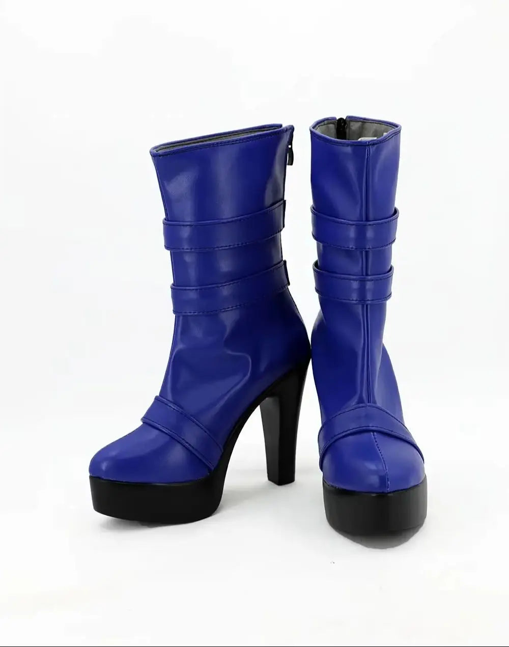 Sailor Moon Uranus Cosplay Boots Blue High Heel Shoes