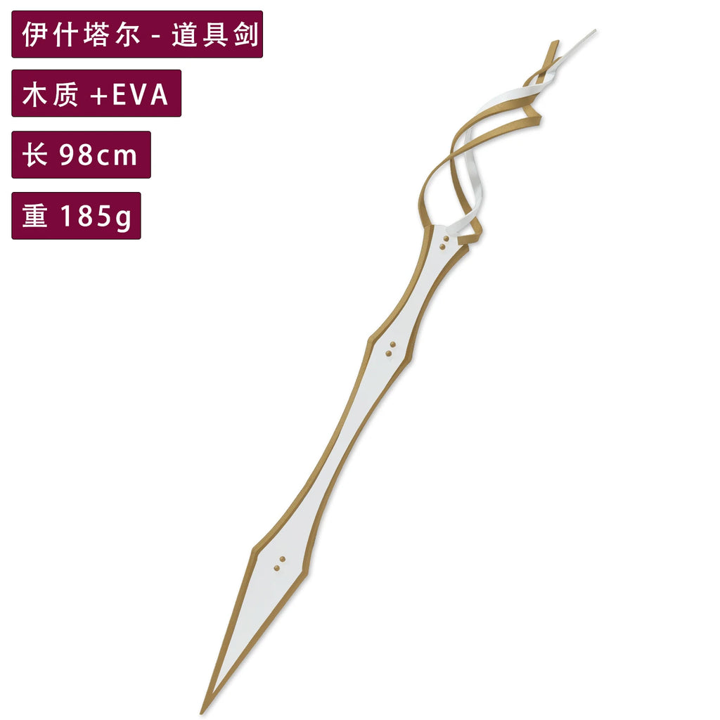 Ensemble d'accessoires de cosplay d'Ishtar (Fate Grand Order FGO) : coiffe, shuriken. 