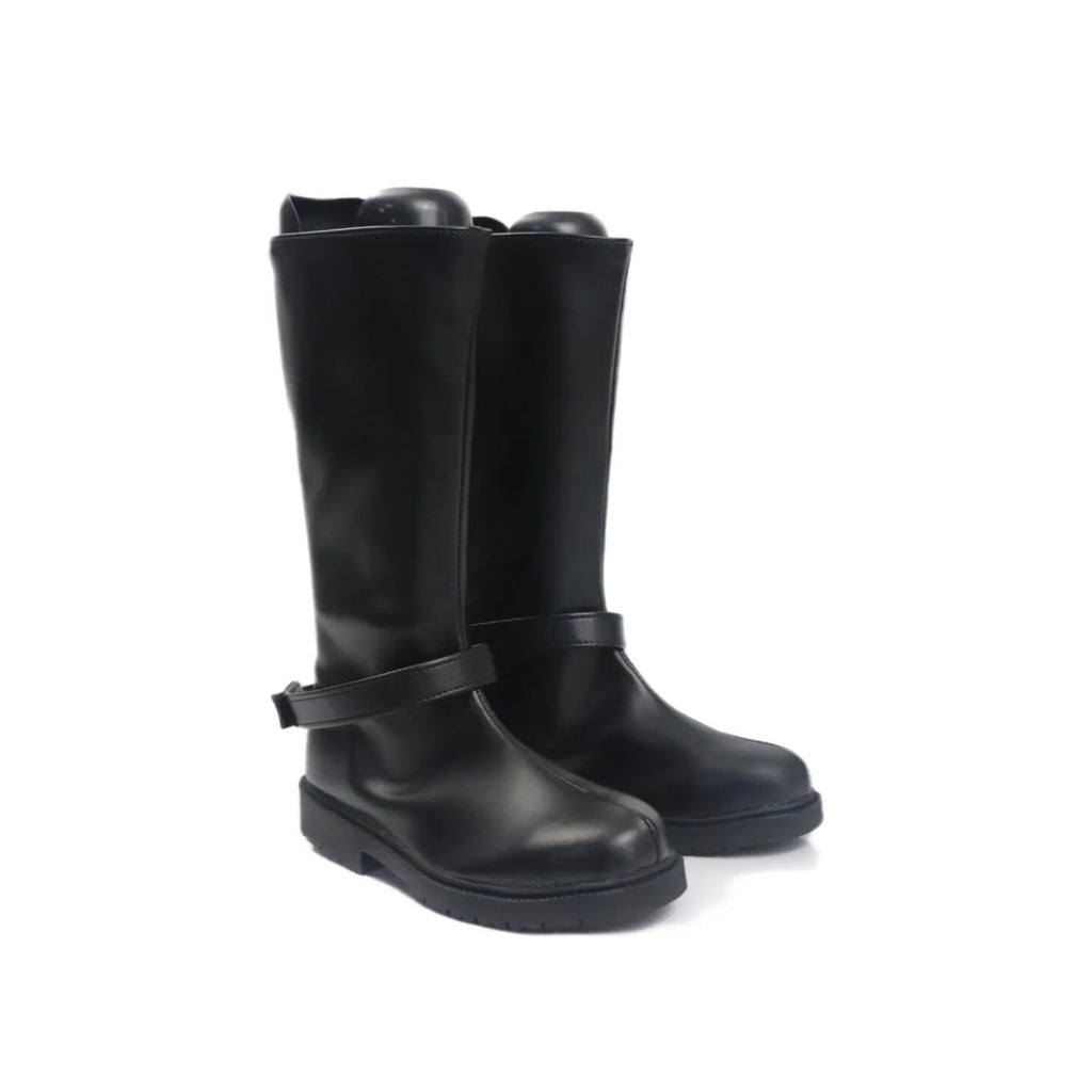 Frieren Ubel Cosplay Boots Black Shoes Custom Made Any Size