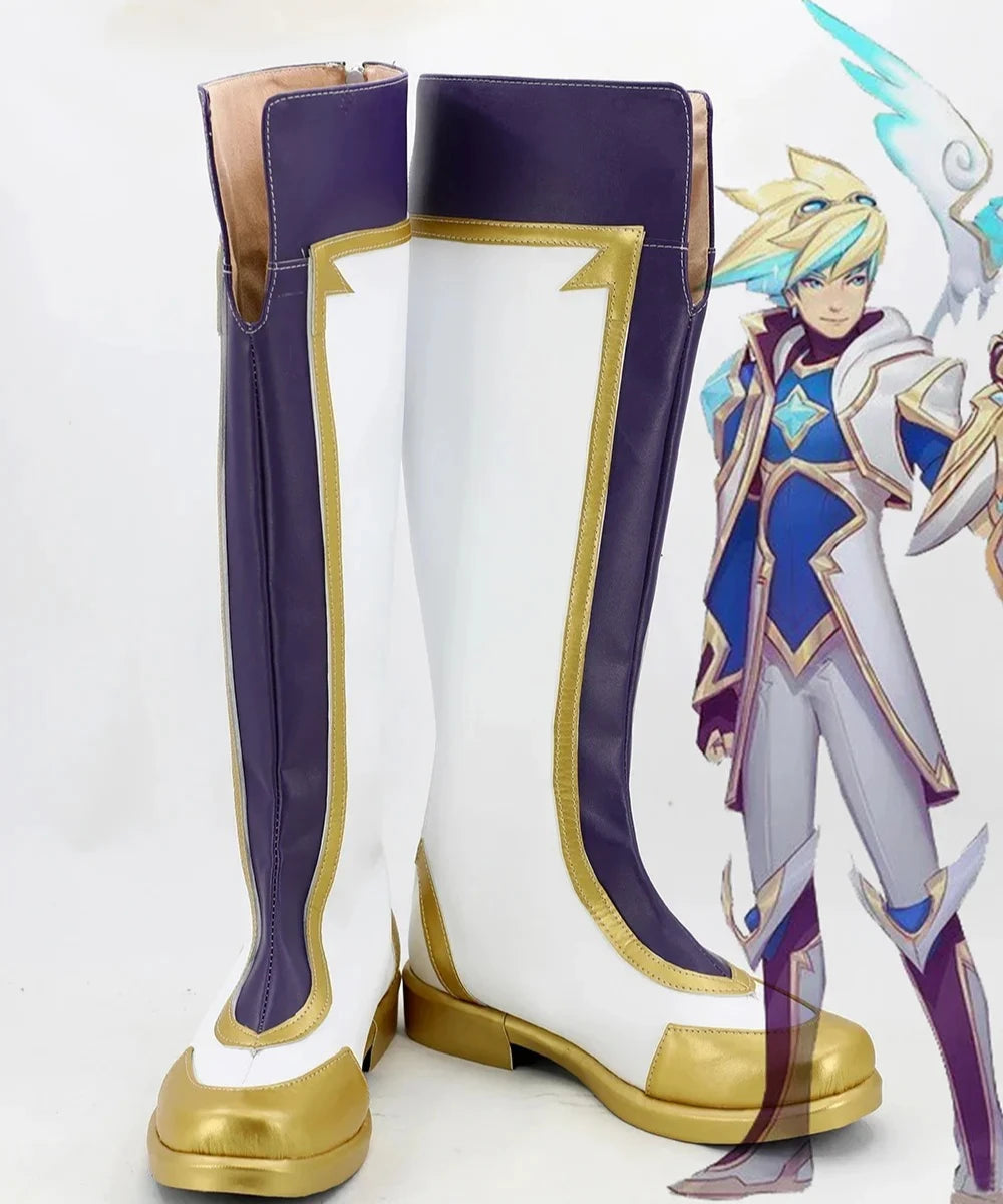 LOL Star Guardian Ezreal Cosplay Boots Custom Made Shoes