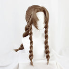 Final Fantasy VII Aerith Cosplay Wig Remake Version Hair