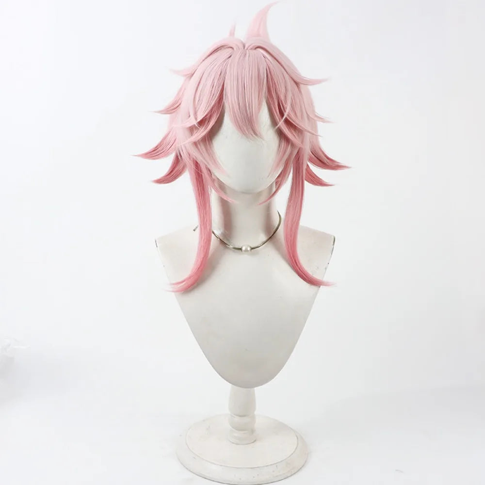 Honkai Star Rail Evanescia Cosplay Wig Pink Hair