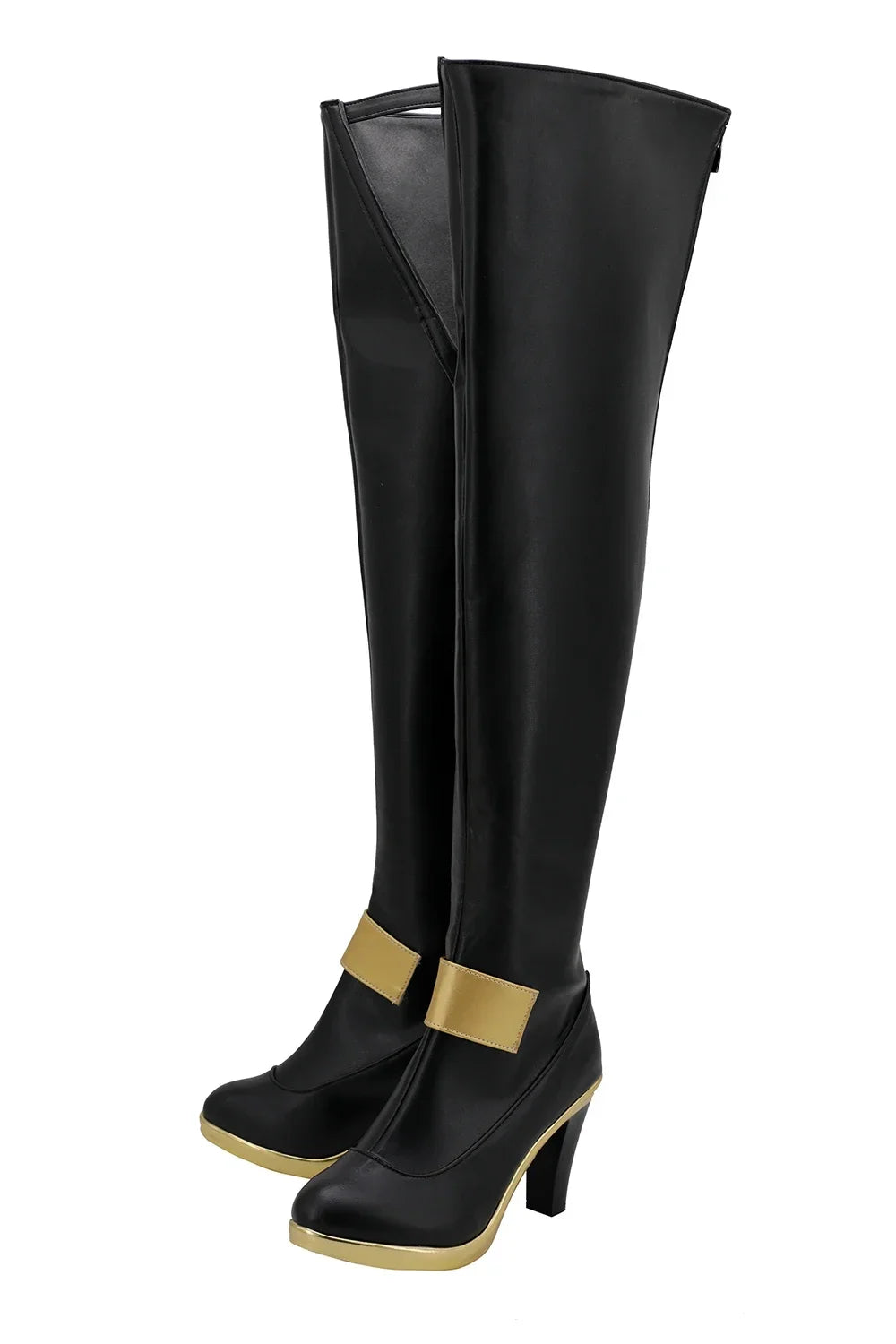 LOL KDA Ahri Over-Knee Cosplay Boots High Heel Black Shoes