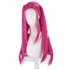 KPOP Demon Hunters Girl Group Ramie Cosplay Wig 70cm Pink Hair for Kids