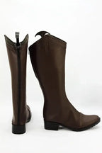 Final Fantasy Type-0 Seven Cosplay Boots Brown Shoes