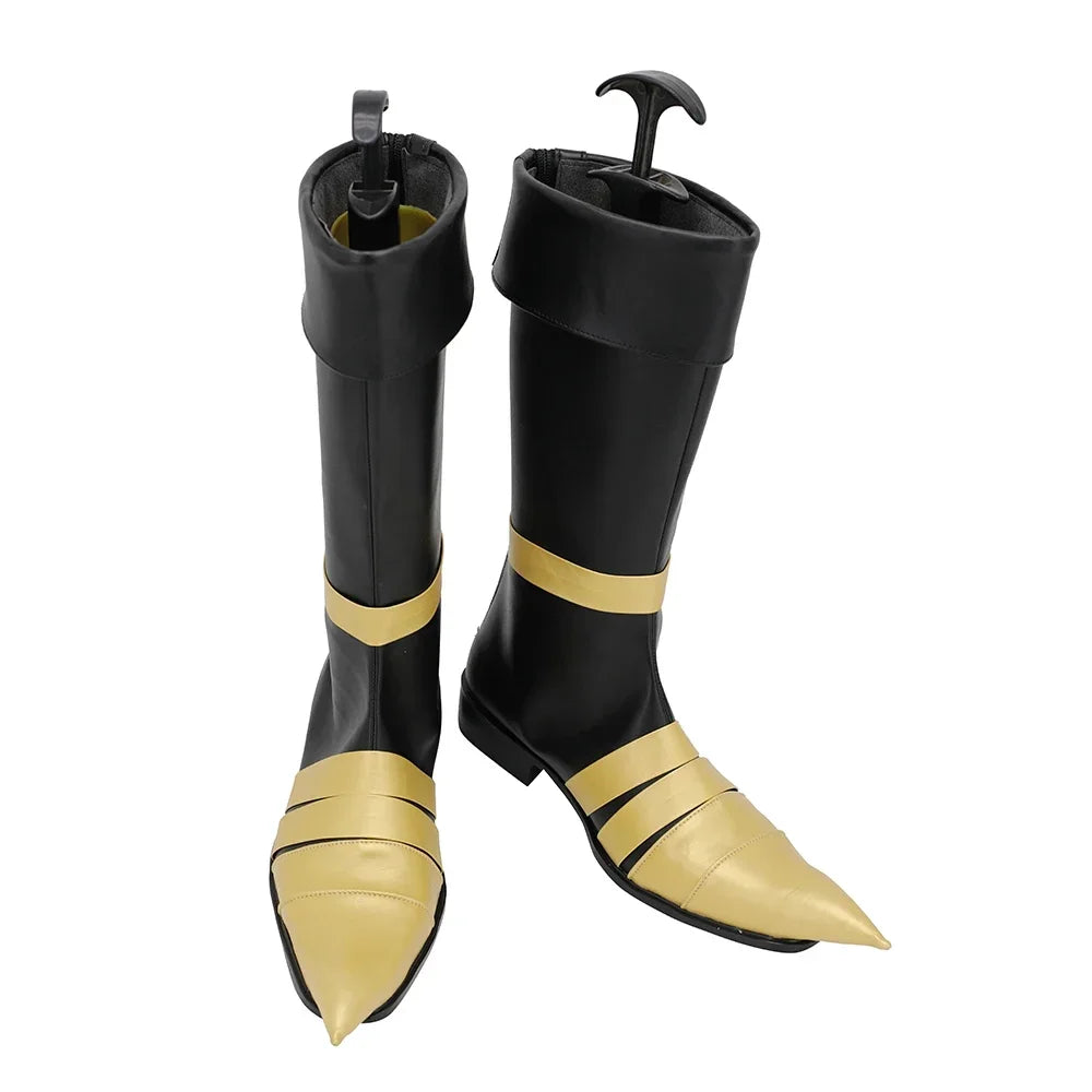 Final Fantasy VII Vincent Valentine Cosplay Boots Black Shoes