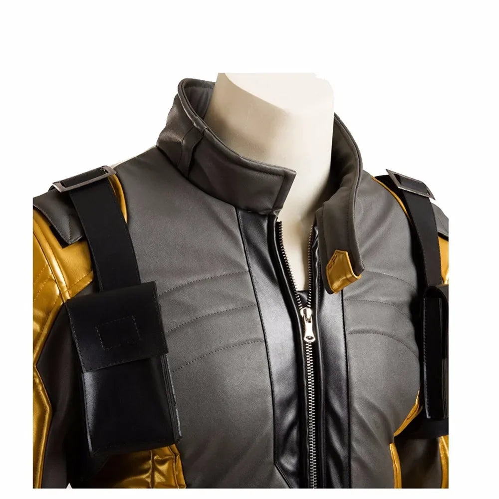 Overwatch Soldier 76 Cosplay Costume Deluxe Gold Version Custom Made
